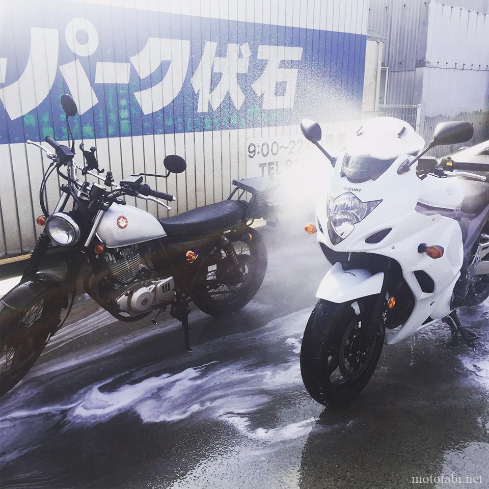バイクの洗車