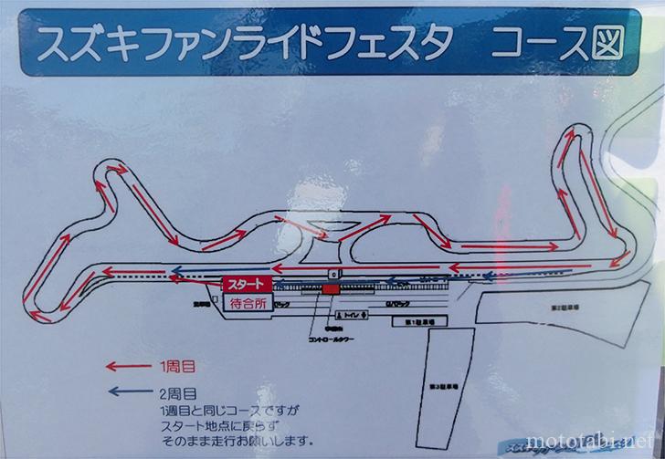 スズキ ファンRIDEフェスタ ・鈴鹿ツインサーキット2017・コース