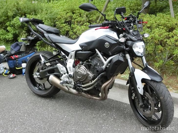 MT-07・ヤマハ・レバー交換