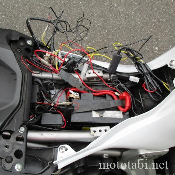 ヤマハMT-07・バッテリー・電源・配線