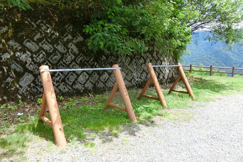 御光来の滝が見えるスポット