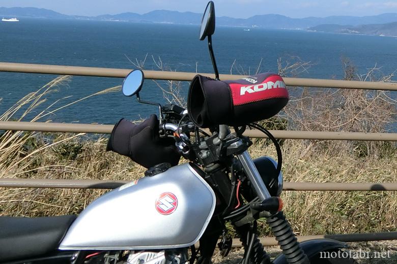 コミネのハンドルカバー