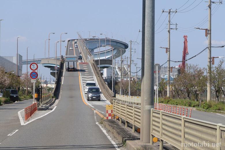 なみはや大橋へ