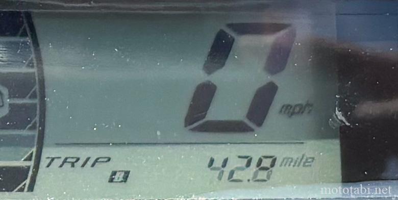 Z125PROのスピードメーターがマイル